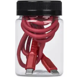 Altitude Barlitt Fast Charge Type-C to Type-C Charging Cable Cable in Jar Red Jar